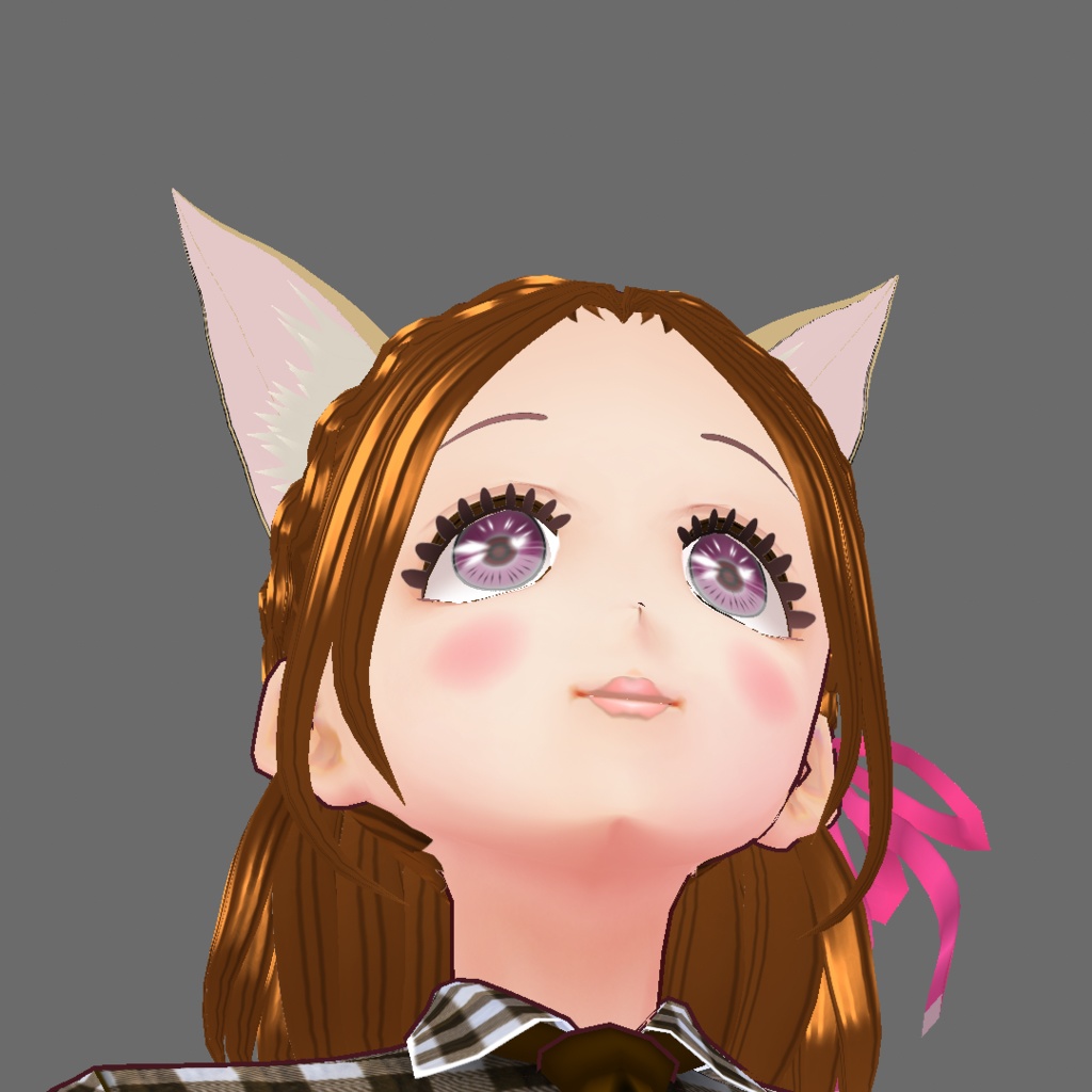 Vroid用 β版専用 既存ヘア合体OK 動く狐耳8色セット★ ヘアプリセット素材 Fox ear (Moving fox ears) ケモみみ ケモミミ ケモ耳 キツネ耳 きつね耳 かわいい vroid studio ベータ版 beta β