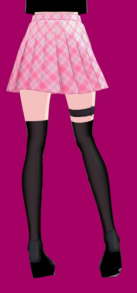 VRoid Studio 正式版β版兼用 パンク ロック ロングブーツ テクスチャー punk & rock boots texture (vroid official release & beta) かっこいい かわいい かっこかわいい ロリ系 ゴスロリ 黒 ブラック ダーク系 black テクスチャ vroidstudio