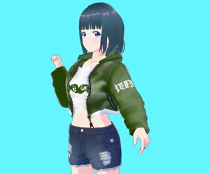 VRoid Studio 正式版β版兼用 パーカー ジャンパー 5色セット テクスチャー Parker jumper casual texture (vroid official release & beta) カジュアル かっこいい かわいい かっこかわいい テクスチャ ライダー ジャケット jacket vroidstudio