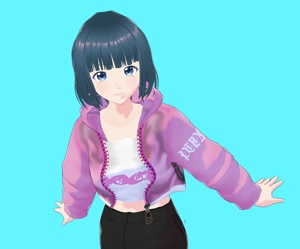 VRoid Studio 正式版β版兼用 パーカー ジャンパー 5色セット テクスチャー Parker jumper casual texture (vroid official release & beta) カジュアル かっこいい かわいい かっこかわいい テクスチャ ライダー ジャケット jacket vroidstudio