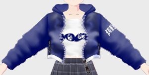 VRoid Studio 正式版β版兼用 パーカー ジャンパー 5色セット テクスチャー Parker jumper casual texture (vroid official release & beta) カジュアル かっこいい かわいい かっこかわいい テクスチャ ライダー ジャケット jacket vroidstudio