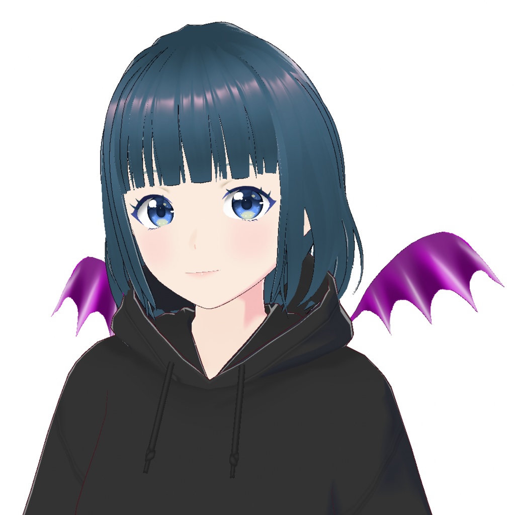 VRoid Studio 正式版 用 ぱたぱた動く!悪魔の羽やドラゴンの羽🪶 横髪プリセット Moving wing wings devil dragon feather feathers Hair preset コウモリ 蝙蝠 こうもり move vroidwtudio