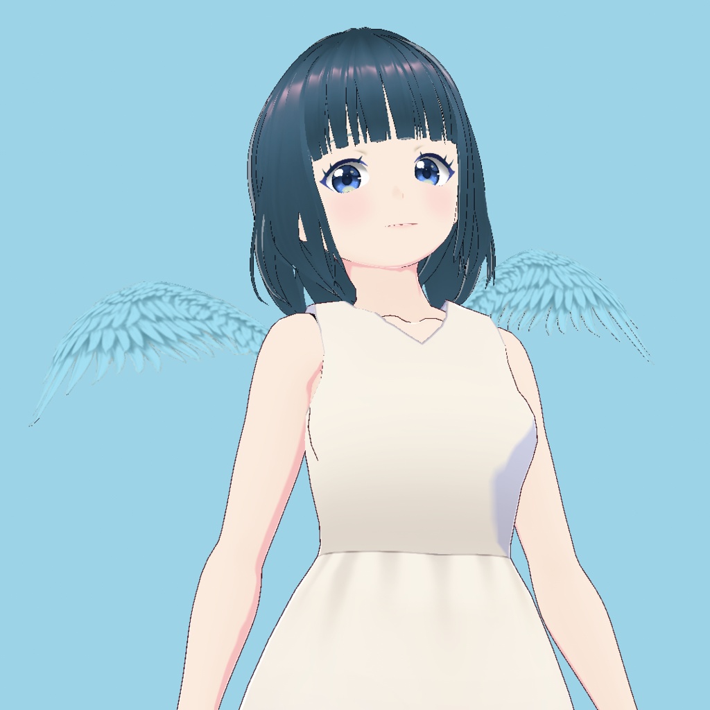 VRoid Studio 正式版 用 ぱたぱた動く!天使の羽根👼 髪型プリセット(はね毛) Moving angel wing wings feather feathers Hair preset エンジェル 羽 はね ハネ move vroidwtudio