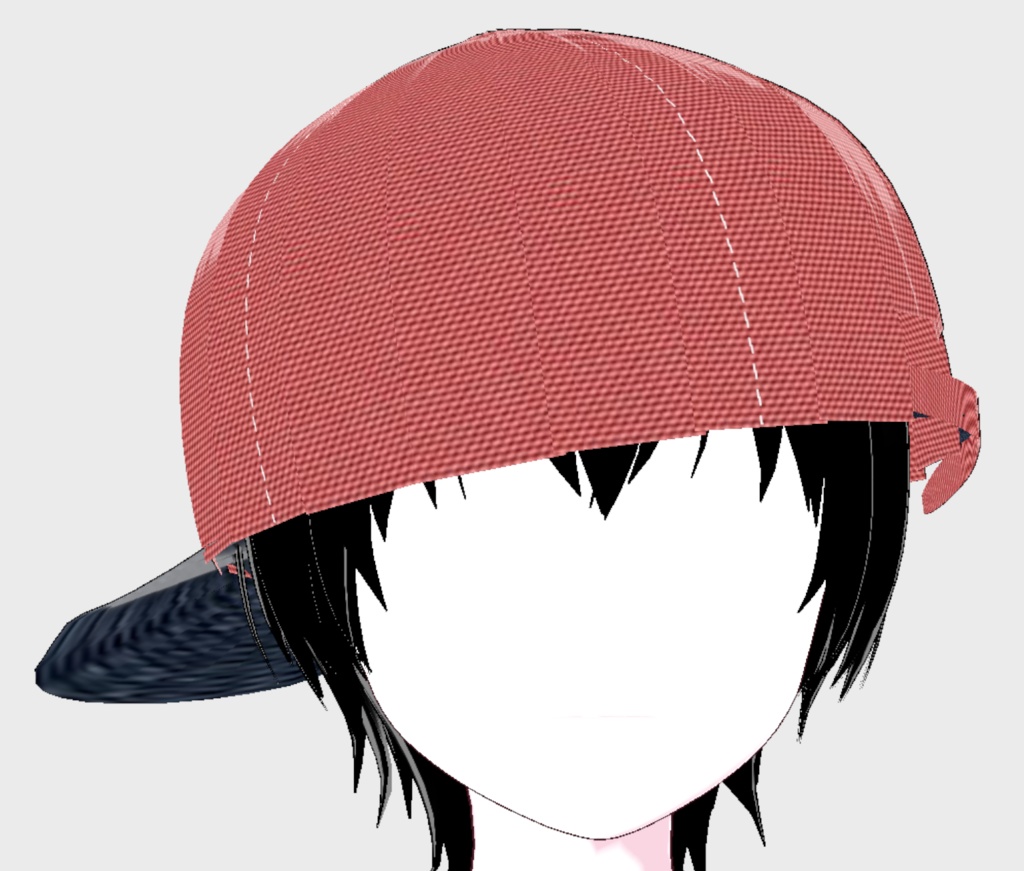 VRoid Studio 正式版 おしゃれなデニム キャップ 12色セット 髪型プリセット(はね毛) Fashionable cap Hair preset Extras 帽子 ジーンズ かわいい かっこいい ダンス 青 黒 ピンク 赤 pretty & cool denim jeans dance blue black pink red vroidtudio