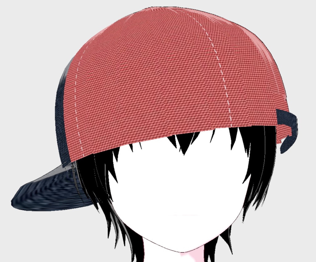 VRoid Studio 正式版 おしゃれなデニム キャップ 12色セット 髪型プリセット(はね毛) Fashionable cap Hair preset Extras 帽子 ジーンズ かわいい かっこいい ダンス 青 黒 ピンク 赤 pretty & cool denim jeans dance blue black pink red vroidtudio