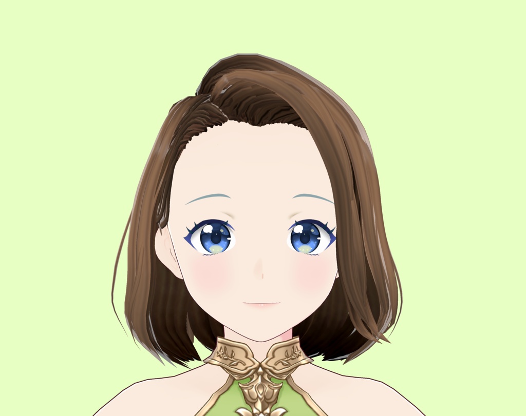 VRoid Studio 正式版 カラー変可 大人っぽいボブ ヘア アップバング 髪型プリセット 前髪・後髪・ベースヘア 3点セット Hairstyle preset Bob Upbang Mature vroidtudio