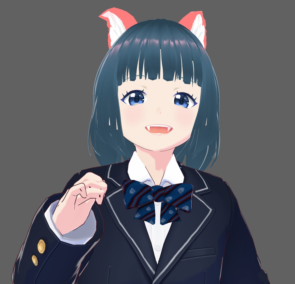 VRoid Studio 正式版 ぴょこぴょこ動く可愛い猫耳20色セット 髪型プリセット(はね毛) Cat ear (Moving cat ears) ケモ耳 ケモミミ ねこ耳 ネコ耳 可愛い cute かわいい pretty vroidstudio