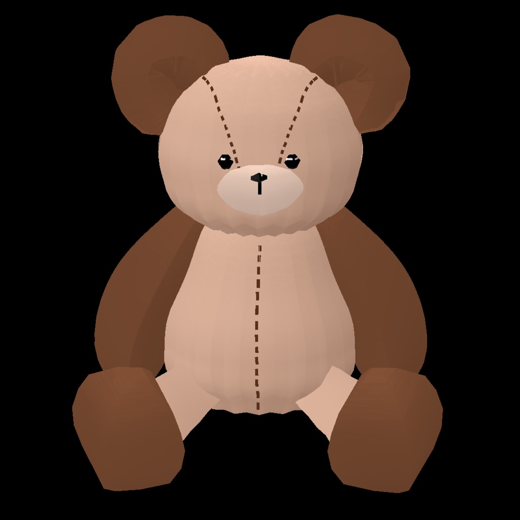 VRoid Studio 正式版 対応済 頭の上で動くテディベア 19色セット 男女兼用 カスタムアイテム customitem ヘアープリセット はね毛 TeddyBear 毛绒熊 곰 인형 ʕ·ᴥ·ʔ くま クマ 熊 bear ぬいぐるみ ロリ系 ゴスロリ髪型プリセット vroidstudio