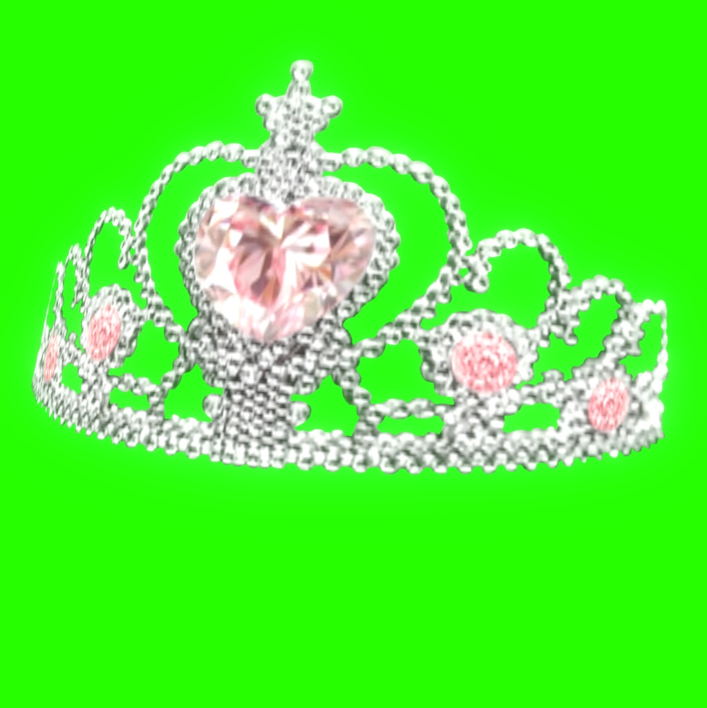 VRoid Studio 正式版 姫ティアラ・王冠 3種セット 王女や王子にも 髪型プリセット(はね毛) Princess Prince Tiara Clown Hair preset Extras かわいい かっこいい pretty & cool ピンク 金色 ゴールド 真珠 パール pink gold pearl vroidstudio