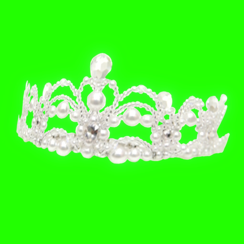 VRoid Studio 正式版 姫ティアラ・王冠 3種セット 王女や王子にも 髪型プリセット(はね毛) Princess Prince Tiara Clown Hair preset Extras かわいい かっこいい pretty & cool ピンク 金色 ゴールド 真珠 パール pink gold pearl vroidstudio