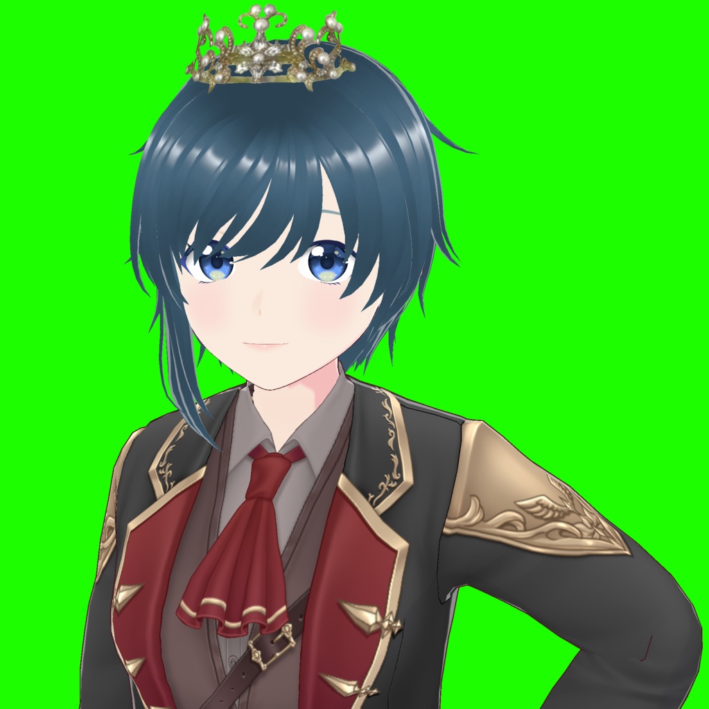 VRoid Studio 正式版 姫ティアラ・王冠 3種セット 王女や王子にも 髪型プリセット(はね毛) Princess Prince Tiara Clown Hair preset Extras かわいい かっこいい pretty & cool ピンク 金色 ゴールド 真珠 パール pink gold pearl vroidstudio