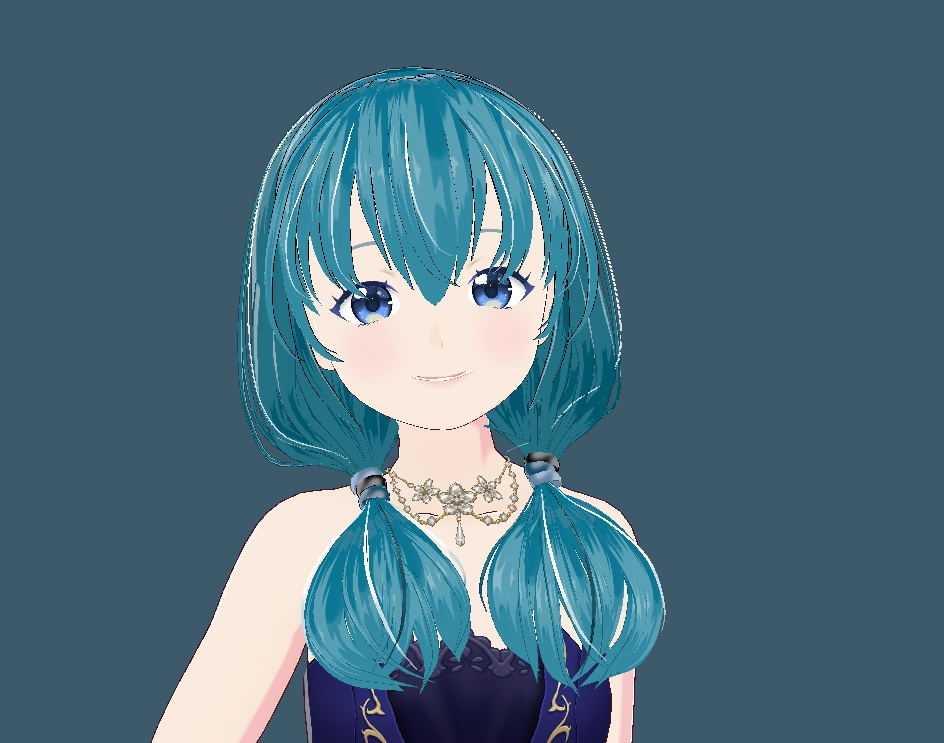 VRoid Studio 正式版 カラー変可 ゆるふわツインテール5色セット 髪型プリセット 前髪・後髪・横髪 3点セット Hairstyle preset Pigtails ツインテ vroidtudio