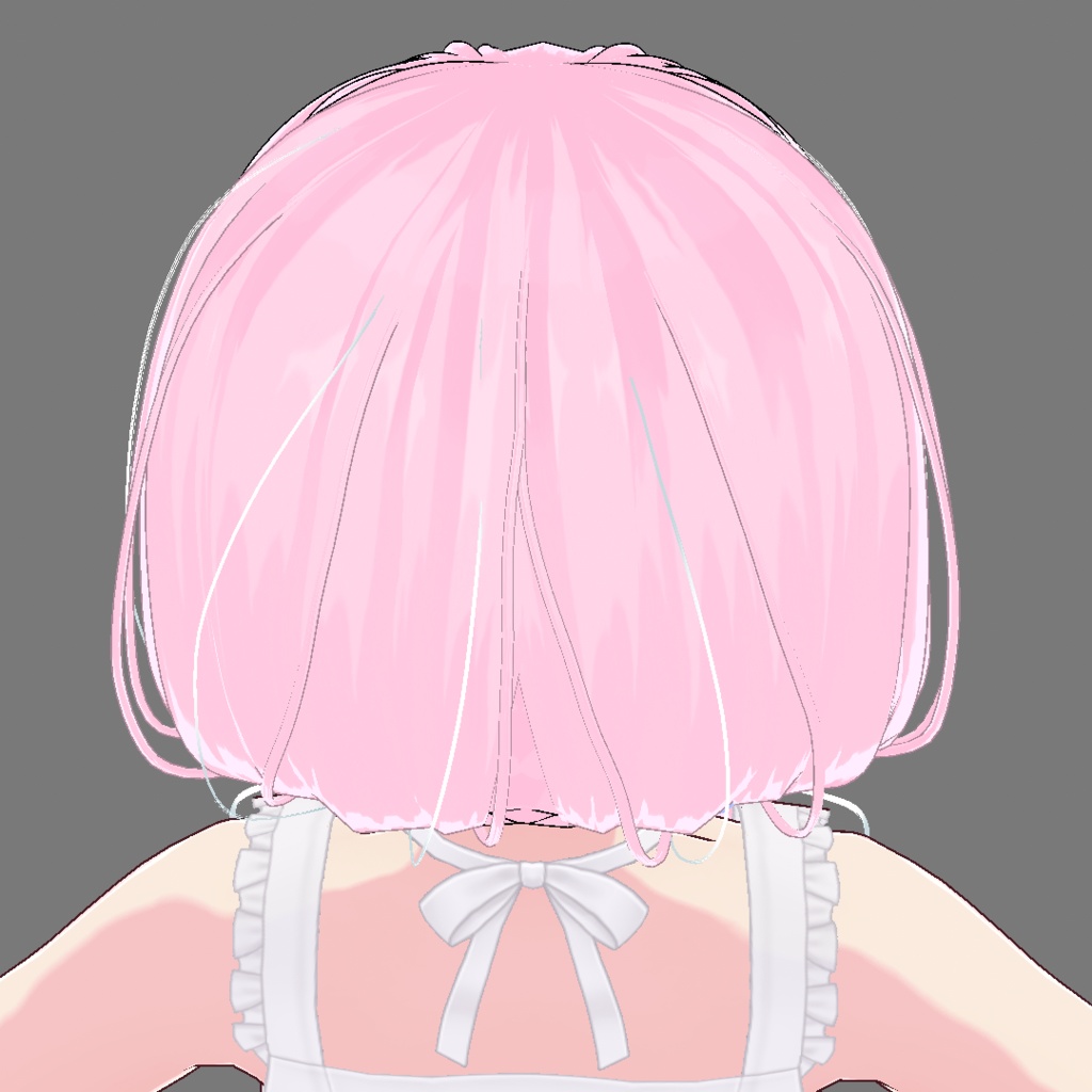 VRoid Studio 正式版 カラー変可 ゆるふわツインテール5色セット 髪型プリセット 前髪・後髪・横髪 3点セット Hairstyle preset Pigtails ツインテ vroidtudio