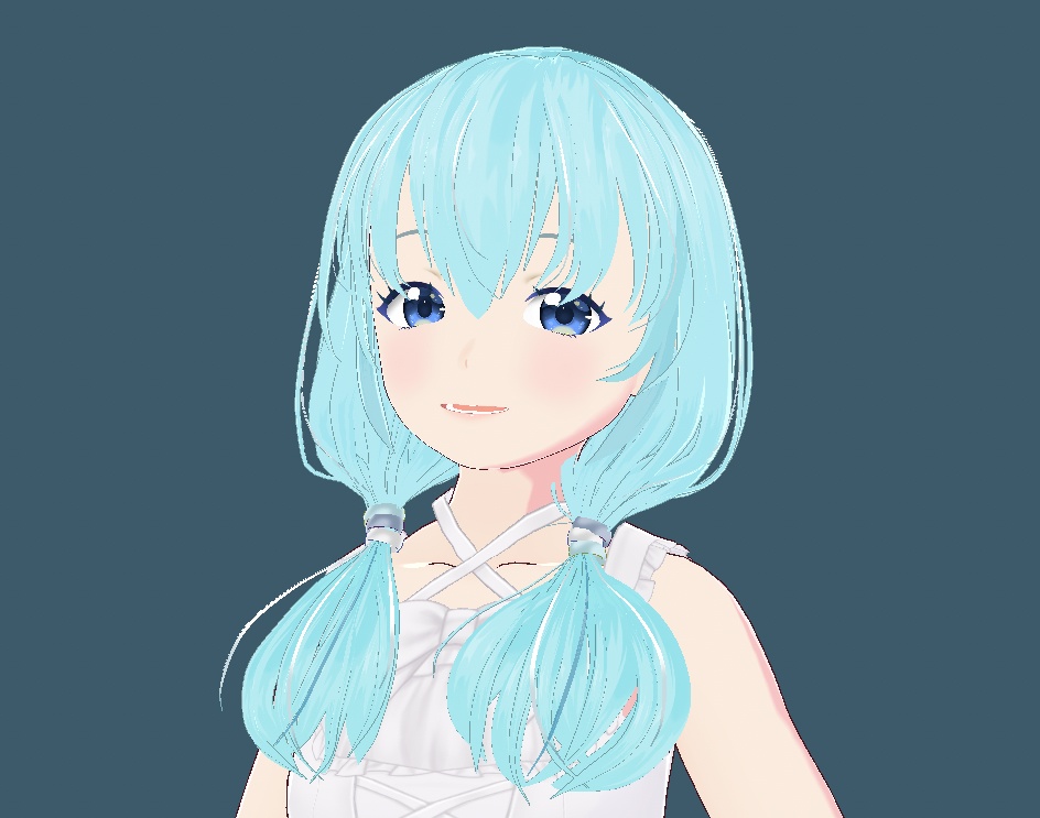 VRoid Studio 正式版 カラー変可 ゆるふわツインテール5色セット 髪型プリセット 前髪・後髪・横髪 3点セット Hairstyle preset Pigtails ツインテ vroidtudio