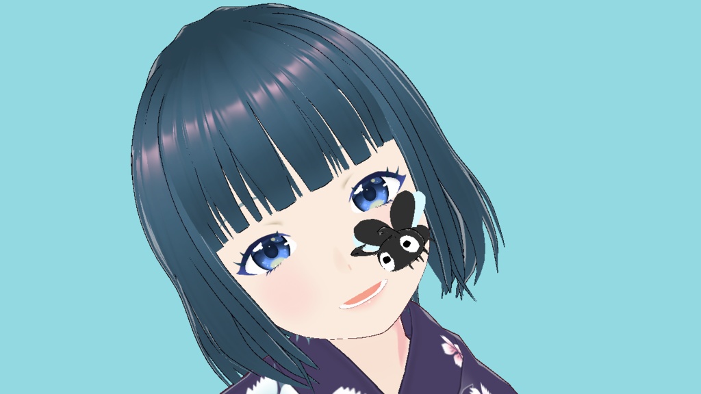 VRoid Studio 正式版 飛び回るカブトムシ&クワガタ 髪型カスタムアイテム(はね毛) Kabutomushi Kuwagata Rhinoceros Stag beetle Hair preset Extras かわいい 動く 動物 虫 昆虫 ペット pretty cute プリセット preset vroidstudio