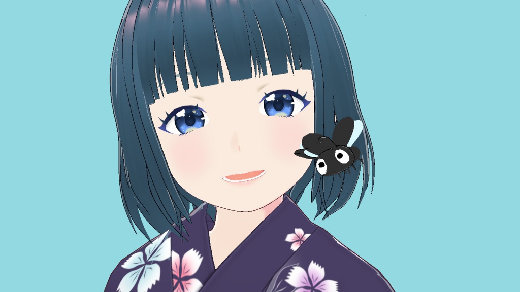 VRoid Studio 正式版 飛び回るカブトムシ&クワガタ 髪型カスタムアイテム(はね毛) Kabutomushi Kuwagata Rhinoceros Stag beetle Hair preset Extras かわいい 動く 動物 虫 昆虫 ペット pretty cute プリセット preset vroidstudio