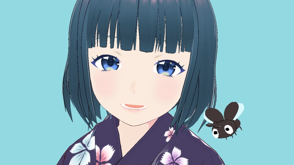 VRoid Studio 正式版 飛び回るカブトムシ&クワガタ 髪型カスタムアイテム(はね毛) Kabutomushi Kuwagata Rhinoceros Stag beetle Hair preset Extras かわいい 動く 動物 虫 昆虫 ペット pretty cute プリセット preset vroidstudio