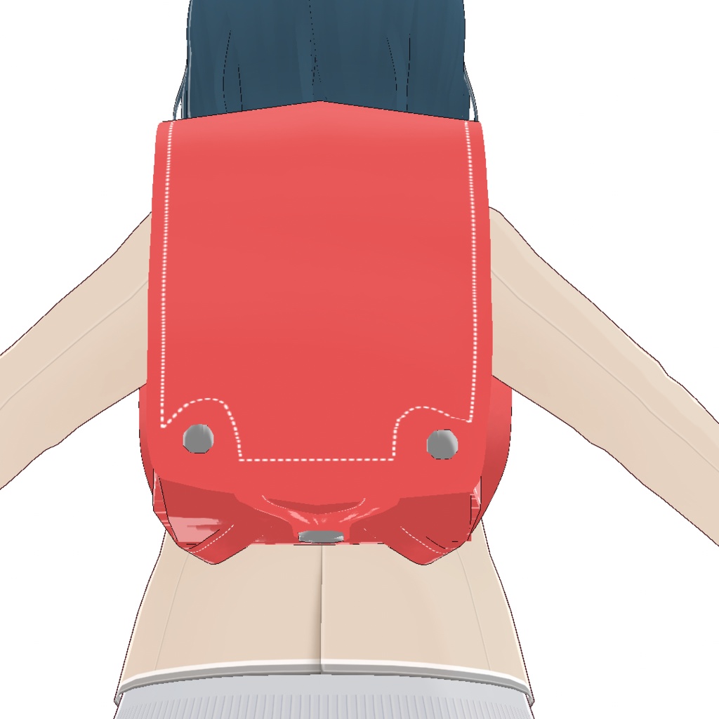 VRoid Studio 正式版 ランドセル カラー変更可 小学生 粛聖ロリ神レクイエム☆ 強風オールバック 等のMMDにも 髪型プリセット(はね毛) 制服 学生 リュック school bag Hair preset かわいい pretty 赤 ピンク 黒 青 ブルー red pink black blue Elementary school vroidstudio