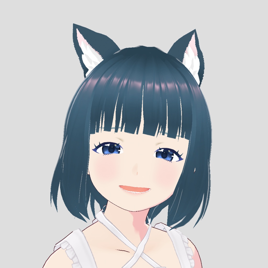 VRoid Studio ぴょこぴょこ動くカワイイねこみみ カラー変更可 正式版 髪型カスタムアイテム(はね毛) ヘアープリセット Hair preset hanege customitem 猫耳 ネコミミ ねこ耳 ネコ耳 nekomimi cat ear かわいい pretty cute vroidstudio