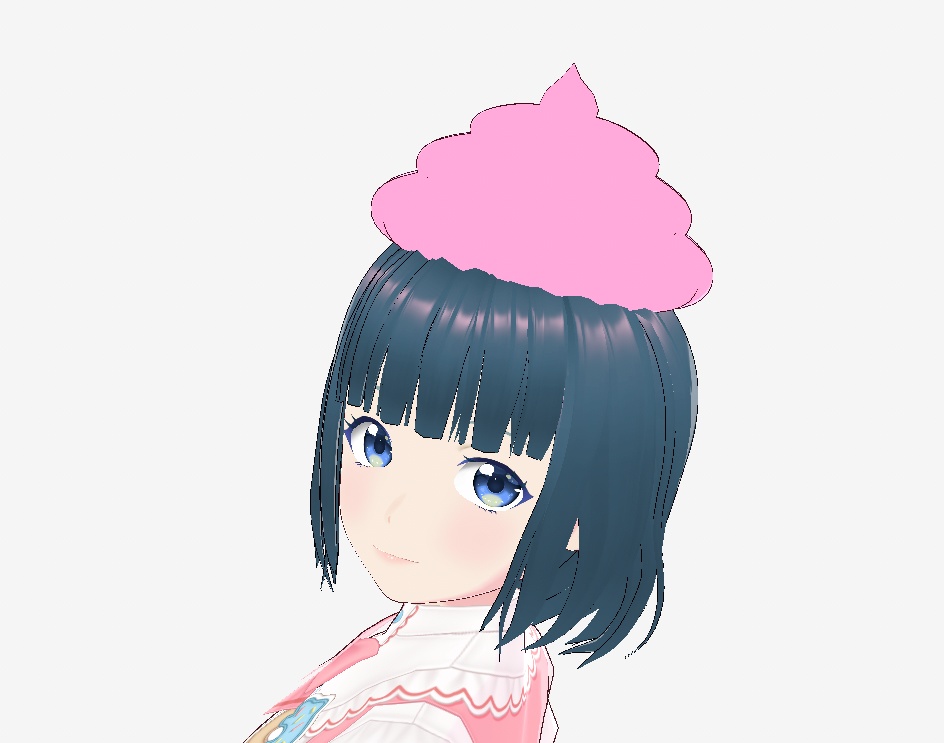 VRoid Studio まきまきソフトクリームを頭の上に乗せました 決してウンコには見えないはず うんこ じゃなく アイスです はね毛 髪型カスタムアイテム(プリセット) ヘアー アイテム うんち ウンチ not poop Soft cream vroidstudio