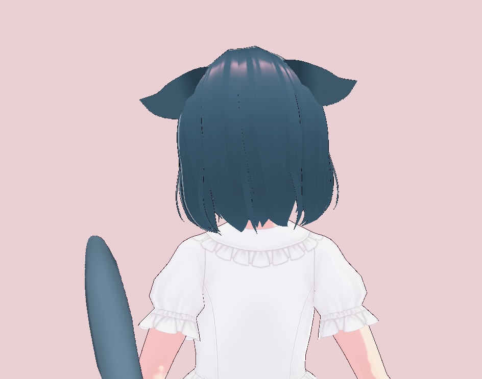 VRoid Studio カラー自由 ぴょこぴょこ動く垂れ猫耳 & VRoidでも固定できる猫しっぽ セット 色変更 可 正式版 髪(はね毛) & 服(インナー) カスタムアイテム custom item Hair hanege 垂れ耳 たれ耳 タレ耳 たれみみ ねこみみ ネコミミ ねこ耳 ネコ耳 nekomimi cat ear かわいい 可愛い vroidstudio