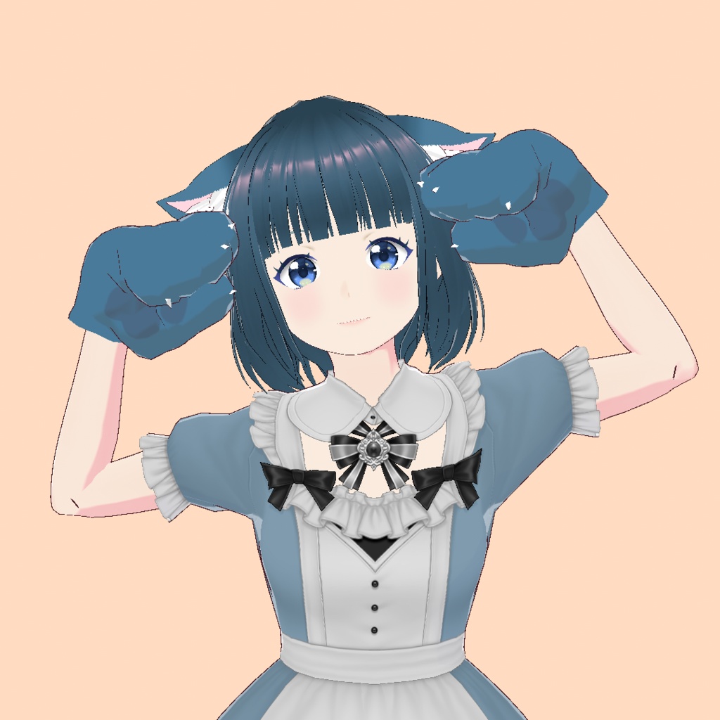 VRoid Studio 肉球が可愛い【猫の手】カラー変更可 腕飾りデータ カスタムアイテム かわいい カワイイ ネコの手 ねこ ねこの手 ネコミミ 猫耳 ねこ耳 ネコ耳 cat hand pretty cute nekomimi vroidstudio