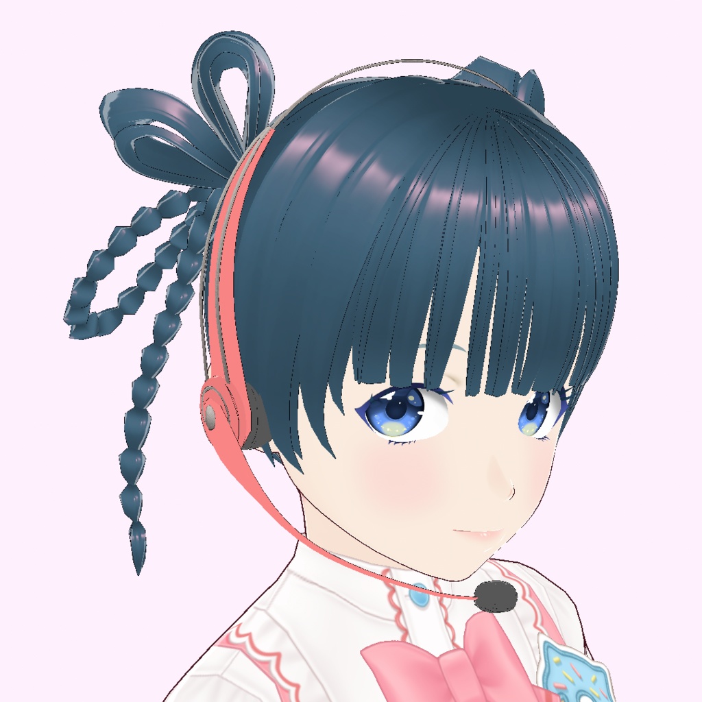 VRoid Studio ヘッドホン マイク 色変更自由 ヘッドセット イヤホンマイク Earphones Earbuds Headphones Headset かっこいい かわいい カッコいい 可愛い カッコイイ カワイイ pretty cute cool vroidstudio