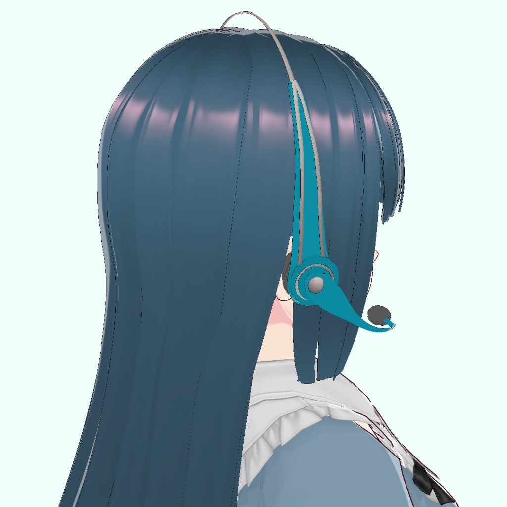 VRoid Studio ヘッドホン マイク 色変更自由 ヘッドセット イヤホンマイク Earphones Earbuds Headphones Headset かっこいい かわいい カッコいい 可愛い カッコイイ カワイイ pretty cute cool vroidstudio