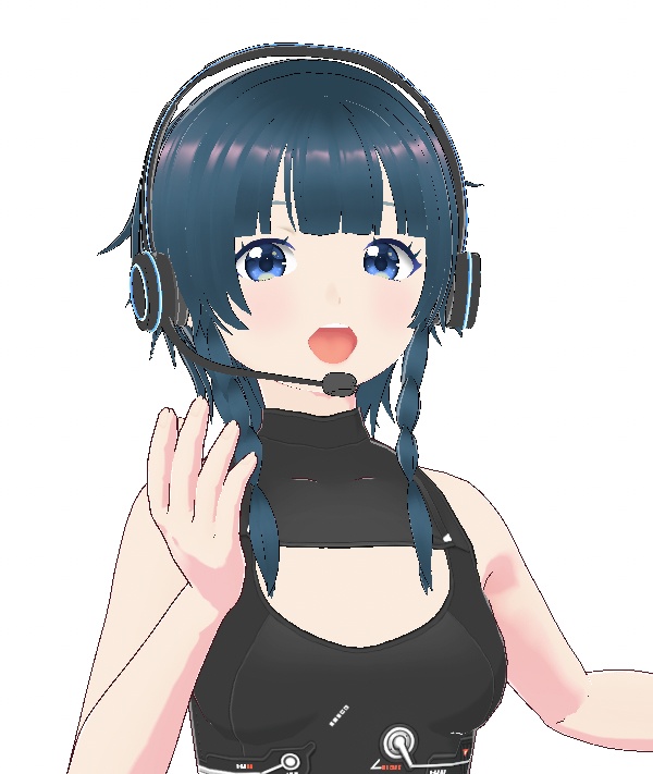 VRoid Studio 両耳 ヘッドホン マイク 色変更自由 ネオン ヘッドセット イヤホンマイク Earphones Earbuds Headphones Headset かっこいい かわいい カッコいい 可愛い カッコイイ カワイイ pretty cute cool vroidstudio