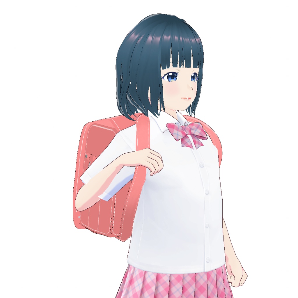 VRoid Studio 正式版 黄帽&ランドセル カラー変更可 小学生 小学校 髪型プリセット(はね毛&あほ毛) 制服 学生 黄色 帽子と通学リュック japanese japan school bag Hair preset かわいい pretty 赤 ピンク 黒 青 ブルー red pink black blue Elementary school vroidstudio