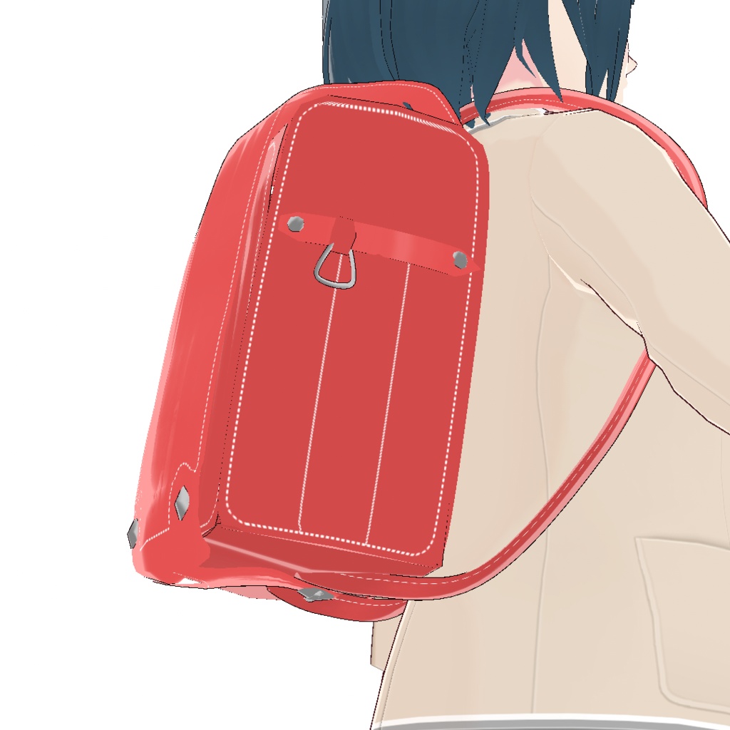 VRoid Studio 正式版 黄帽&ランドセル カラー変更可 小学生 小学校 髪型プリセット(はね毛&あほ毛) 制服 学生 黄色 帽子と通学リュック japanese japan school bag Hair preset かわいい pretty 赤 ピンク 黒 青 ブルー red pink black blue Elementary school vroidstudio