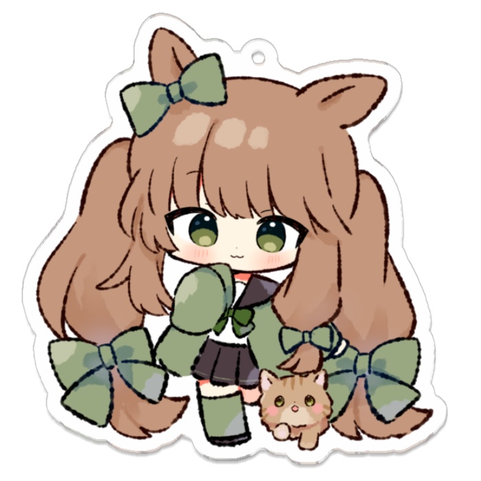 一周年記念🐰 ぐーぐーと一緒❕アクリルキーホルダー🐱