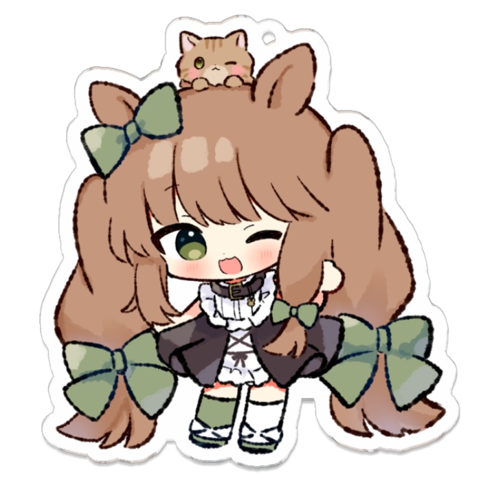 一周年記念🐰 ぐーぐーと一緒❕アクリルキーホルダー🐱