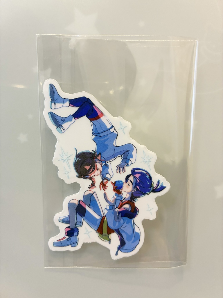 【非公式】【セット】スグアオ ガラスのりんごアクリルスタンド+クリアシール