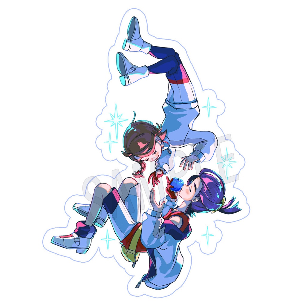 【非公式】【セット】スグアオ ガラスのりんごアクリルスタンド+クリアシール