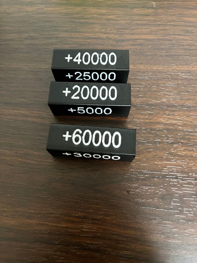 ハンドメイド ヴァンガード用パワーカウンター5面印字 15本収納ボックス付