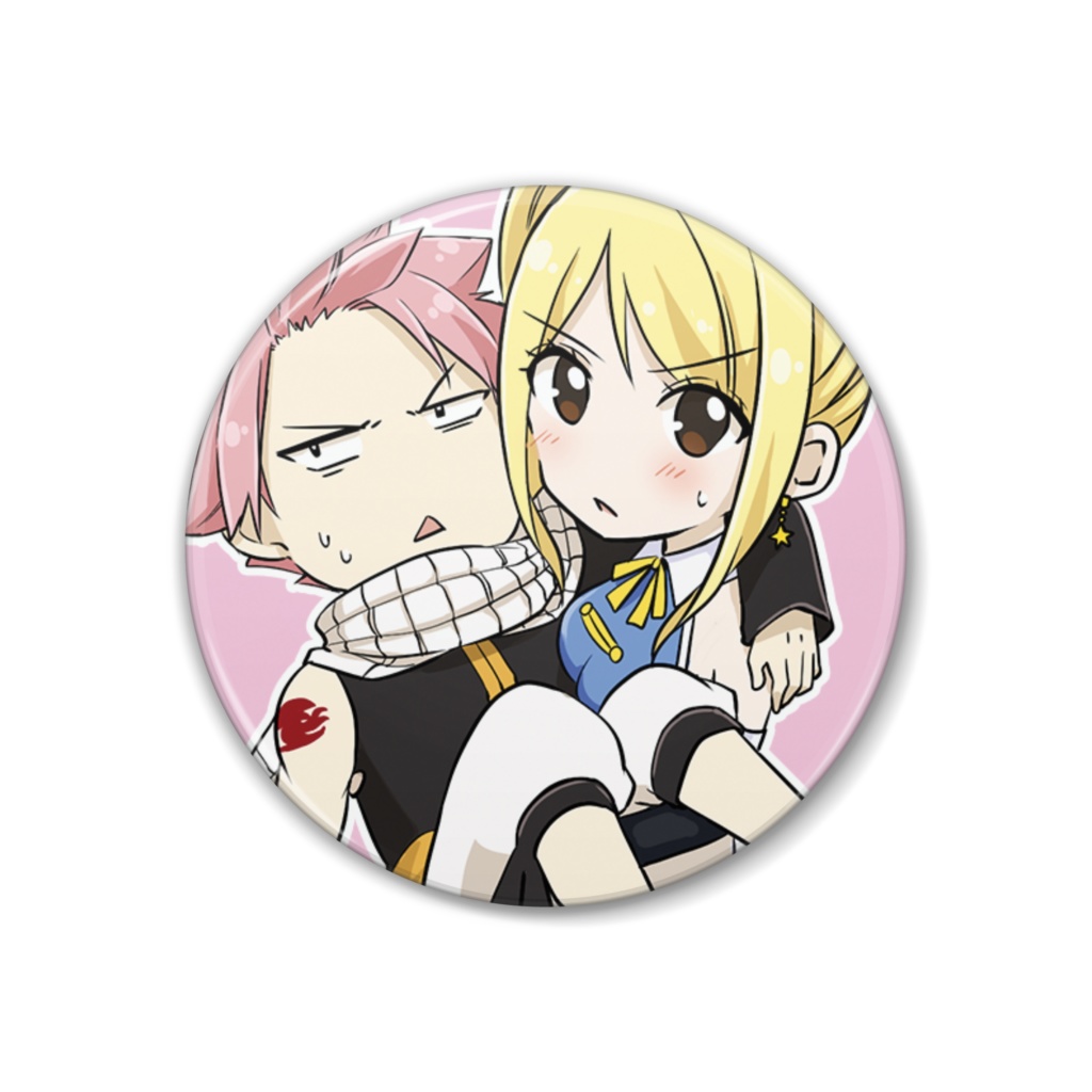 【FAIRY TAIL】ナツ＆ルーシィ 缶バッジ