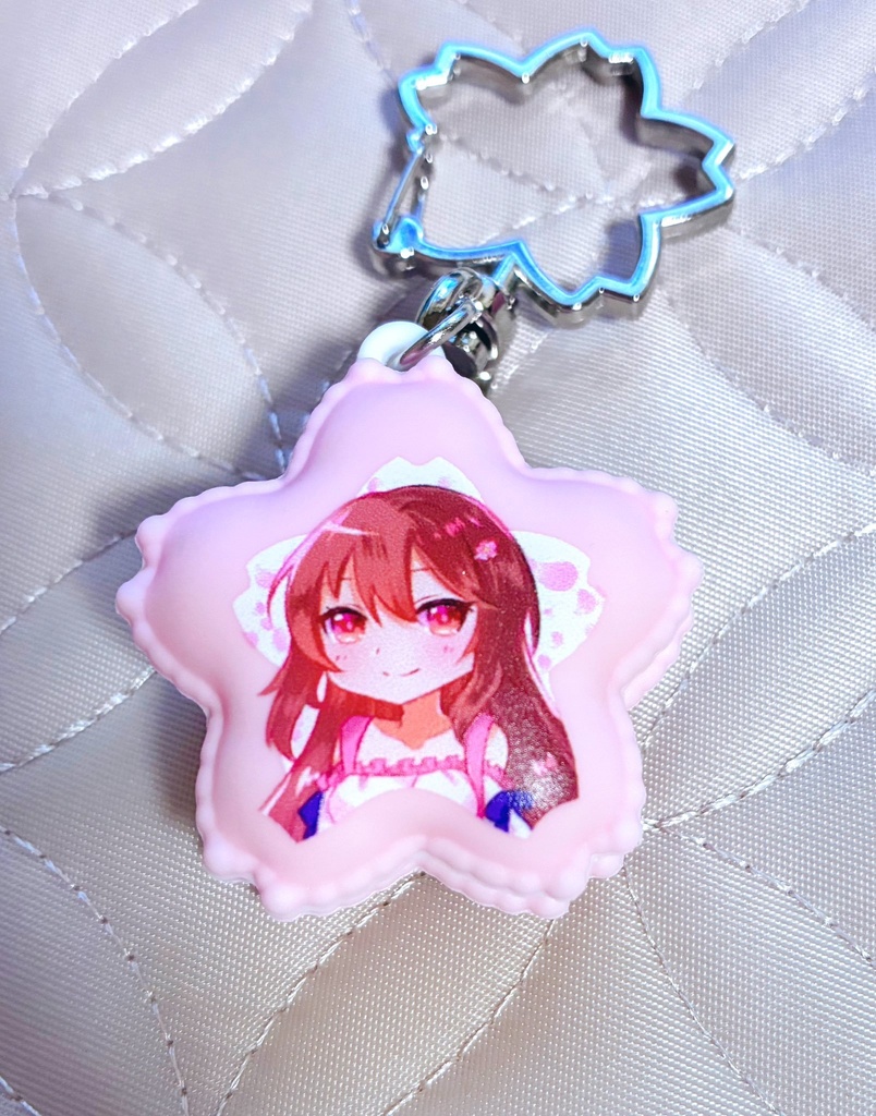 さくら型マカロンキーホルダー（ラナン）