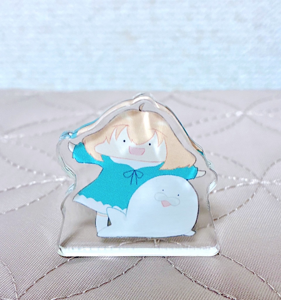 すーちゃんとごまちゃんミニアクリルブロック②