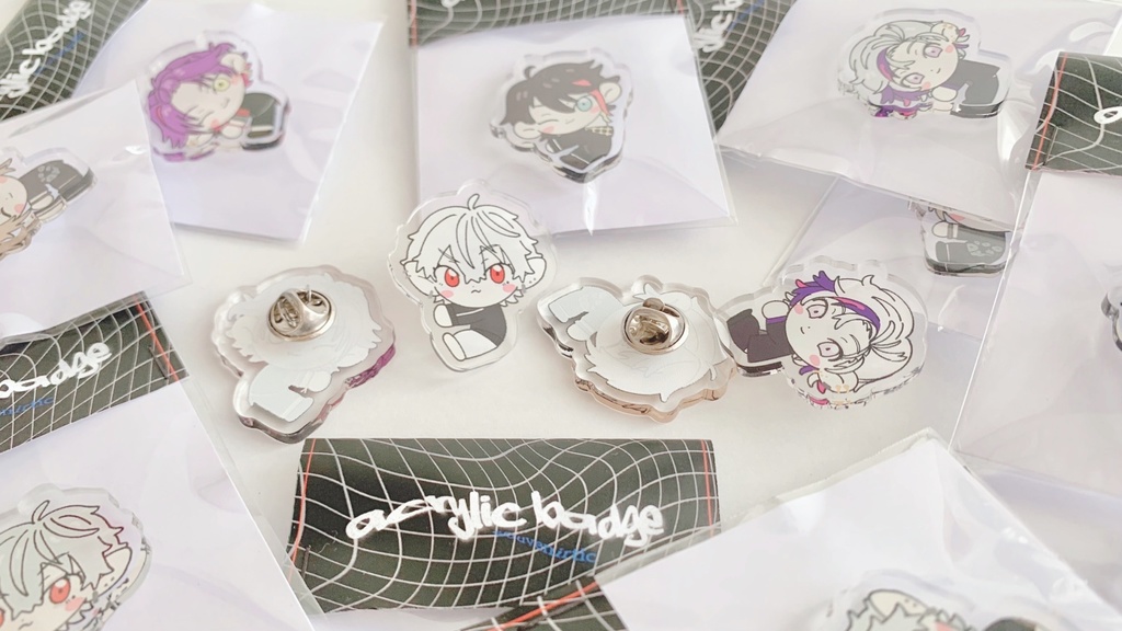 くっつきアクリルバッジ