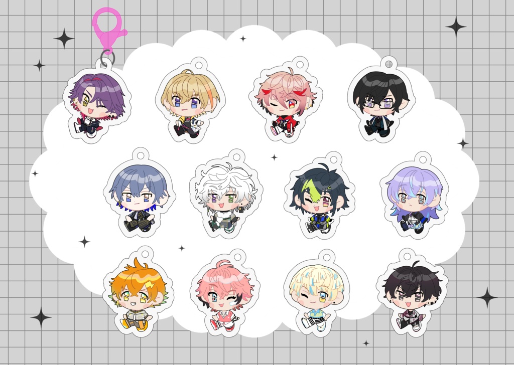 【非公式】にじさんじファングッズ/VOLTACTION/MECHATU-A/アクリルキーホルダー