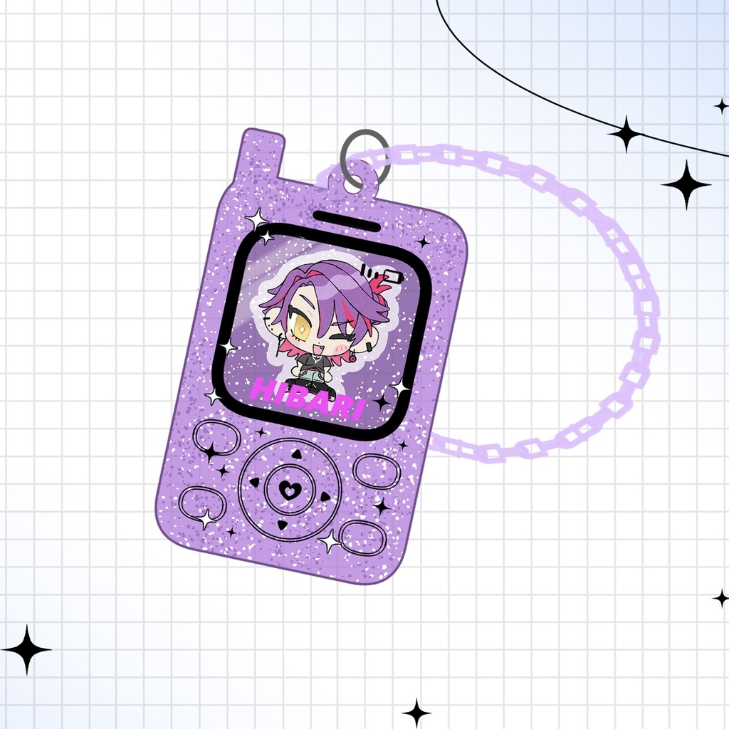 【非公式】にじさんじファングッズ/渡会雲雀/シャカシャカアクリルキーホルダー