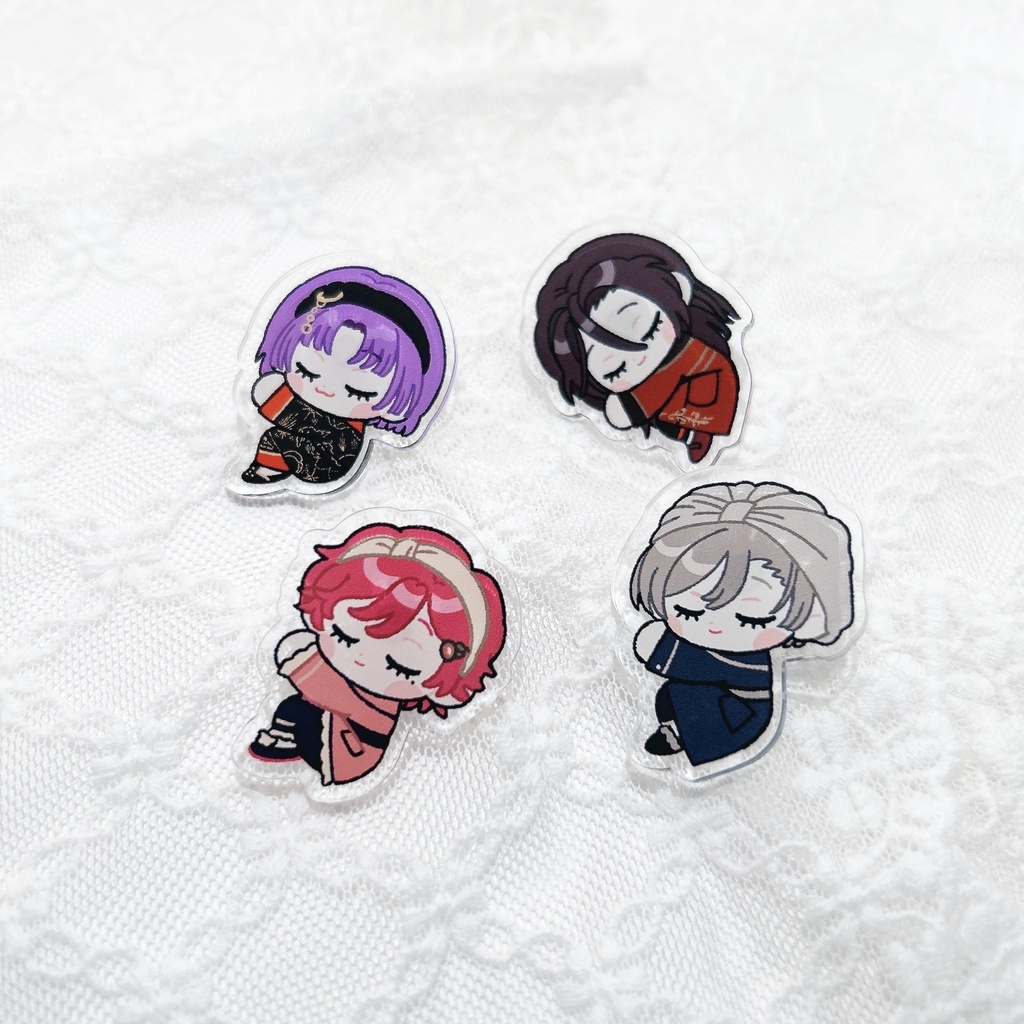すやすやピンバッジセット