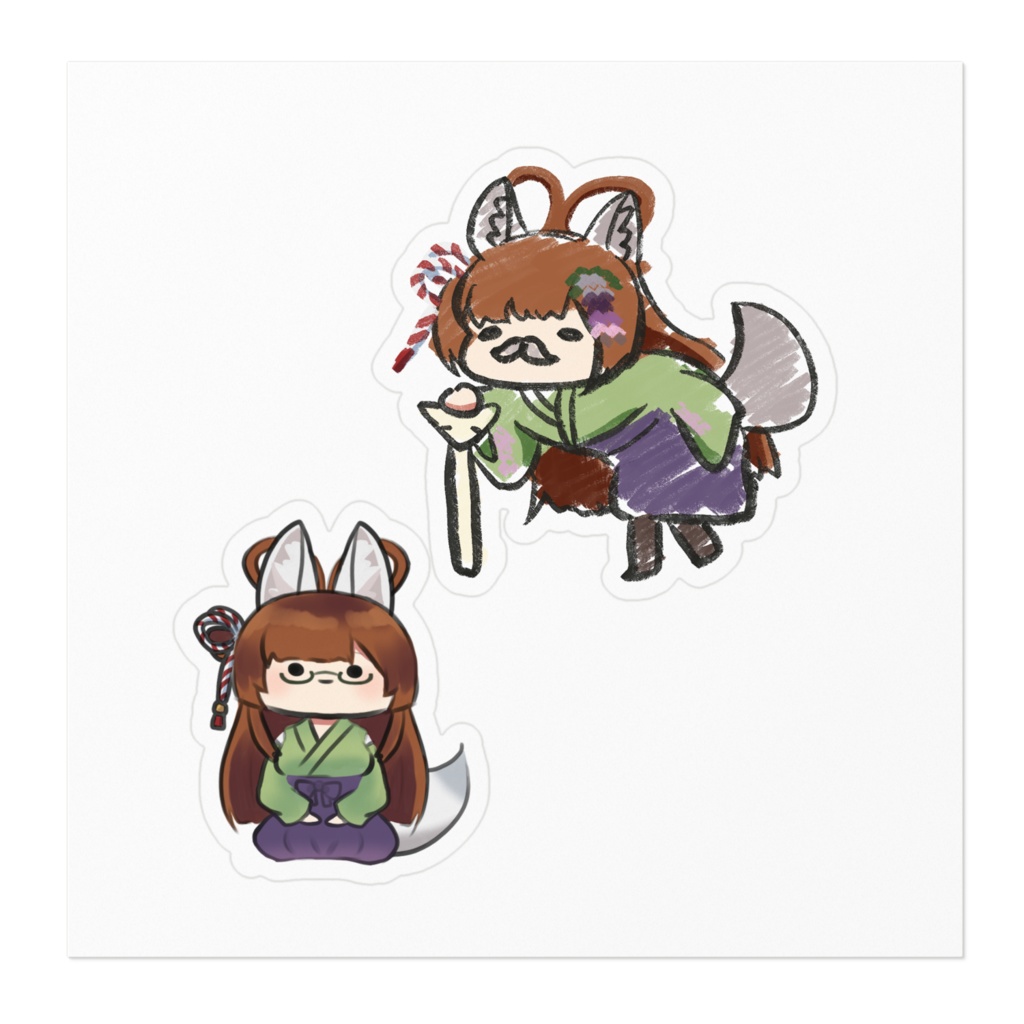 ロロカ画伯のうかセットステッカー