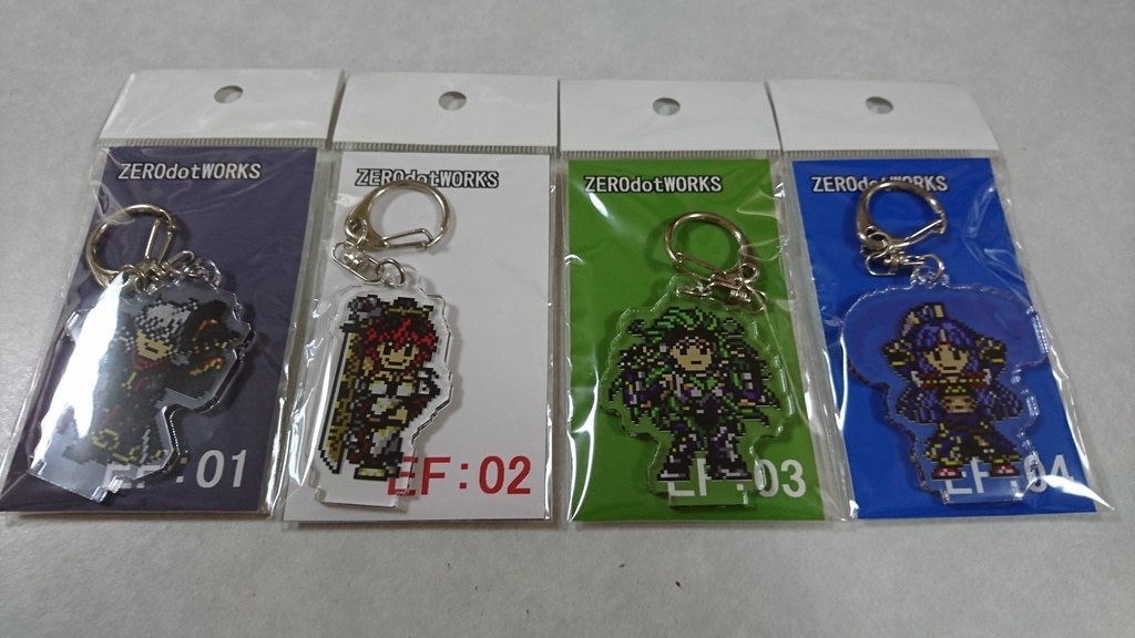 【値下】無限のフロンティア ドット絵アクリルフィギュア キャラクター編