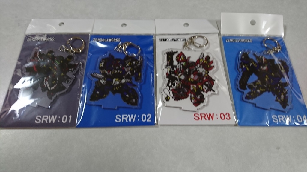 【値下】無限のフロンティア ドット絵アクリルフィギュア ロボット編