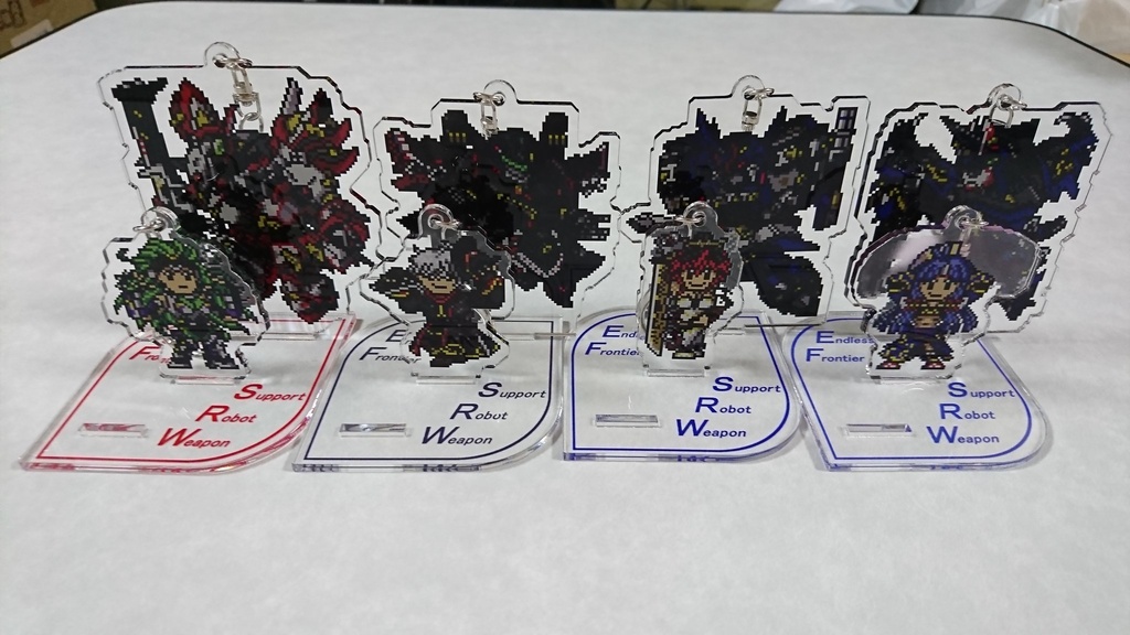 【値下】無限のフロンティア ドット絵アクリルフィギュア ロボット編