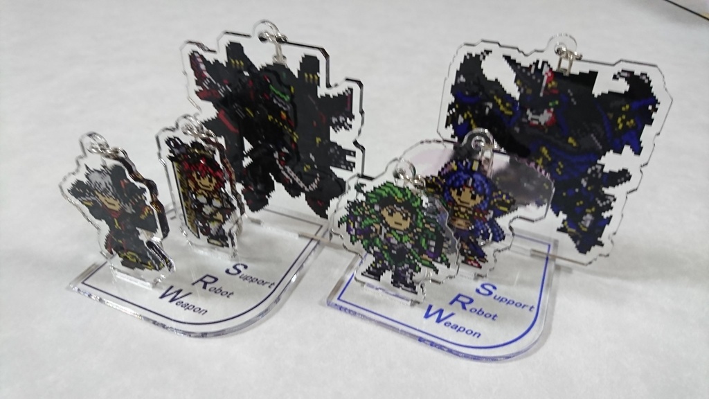 【値下】無限のフロンティア ドット絵アクリルフィギュア ロボット編