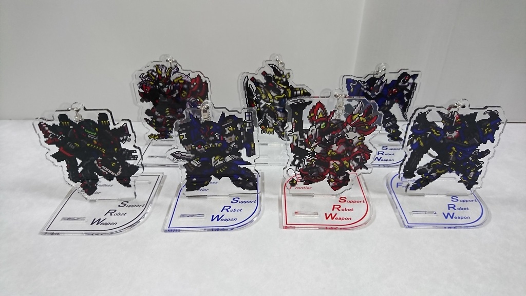 【値下】無限のフロンティア ドット絵アクリルフィギュア ロボット編・第2弾