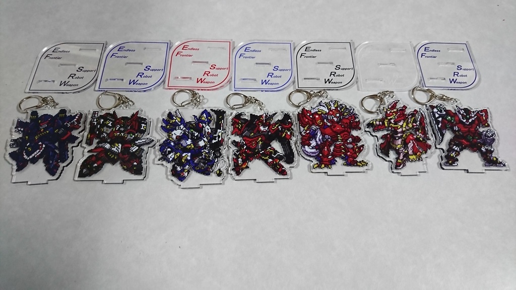 【値下】無限のフロンティア ドット絵アクリルフィギュア ロボット編・第2弾